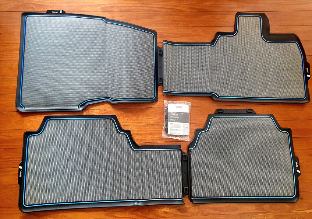 Genuine BMW All-Weather Floor Mats – Front Left & Right For I3 I01 – Anti-Slip, Easy Clean
