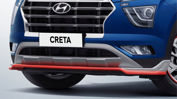 2021+ Hyundai Creta - Red Front Skid Plate